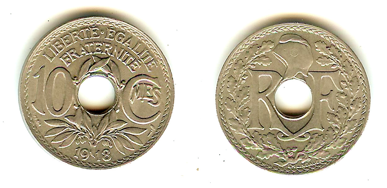 10 Centimes Lindauer 1918 vUnc
